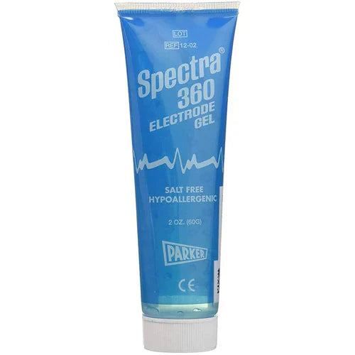 Enhance conductivity and optimize your electrotherapy sessions with the Spectra 360 Electrode Gel - Parker Laboratories - now available in a convenient 60g (2oz) tube.